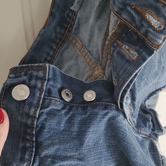 Levi's Cutoff Distressed Jean Shorts - Picture 5 of 12